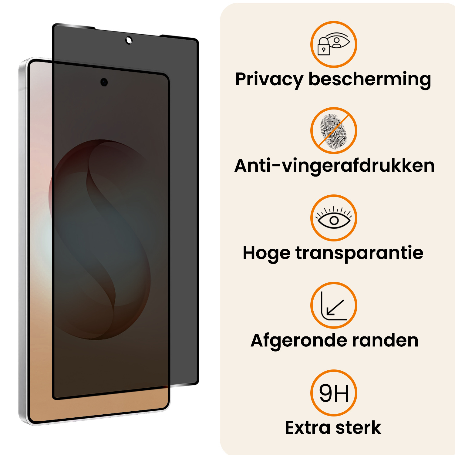 Nomfy Nomfy Samsung Galaxy S26 Ultra Screenprotector Glas Privacy - 3 PACK