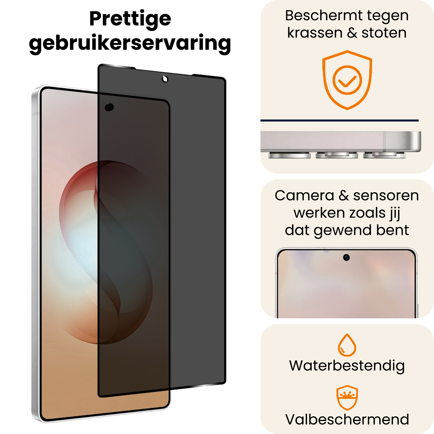 Nomfy Nomfy Samsung Galaxy S26 Ultra Screenprotector Glas Privacy - 3 PACK