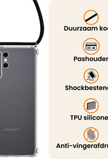 Nomfy Nomfy Samsung Galaxy S26 Ultra Hoesje Transparant Shockproof Met Zwart Koord