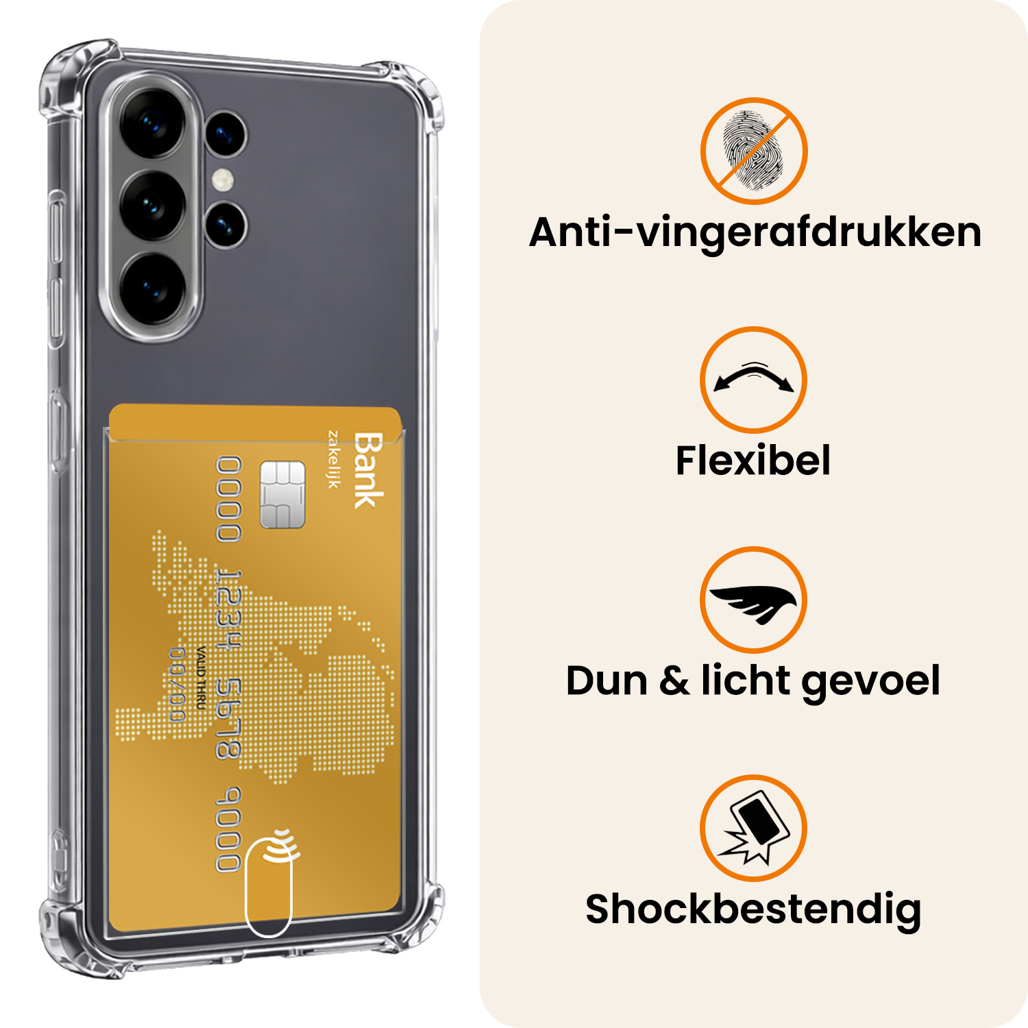 Nomfy Nomfy Samsung Galaxy S26 Ultra Hoesje Pashouder