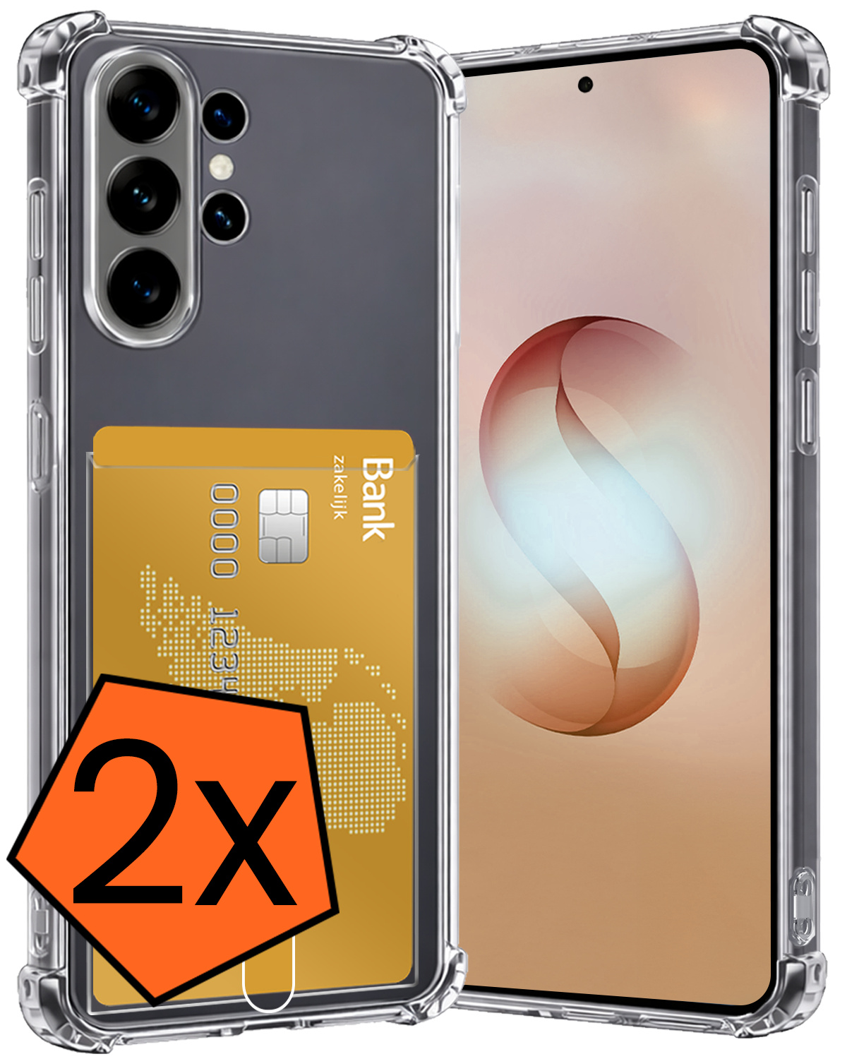 Nomfy Nomfy Samsung Galaxy S26 Ultra Hoesje Pashouder - 2 PACK