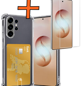 Nomfy Nomfy Samsung Galaxy S26 Ultra Hoesje Pashouder Met Screenprotector