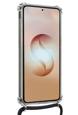 Nomfy Nomfy Samsung Galaxy S26 Ultra Hoesje Pashouder met Koord Met Screenprotector