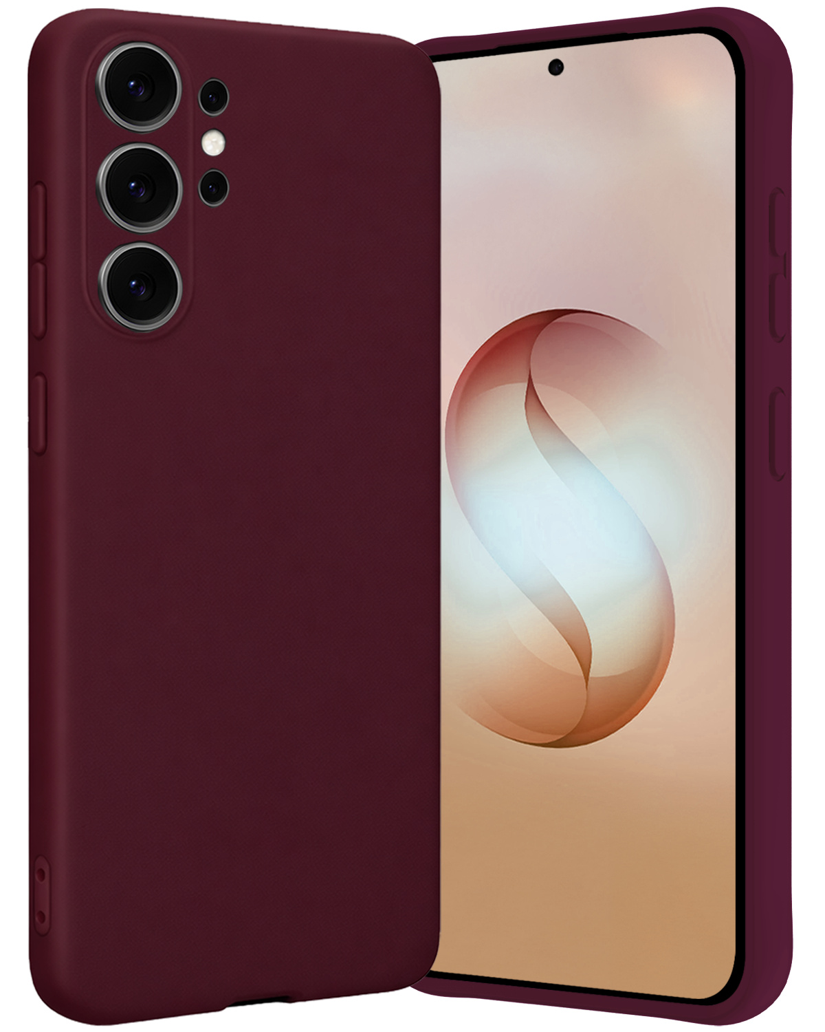 Nomfy Nomfy Samsung Galaxy S26 Ultra Hoesje Siliconen - Aubergine