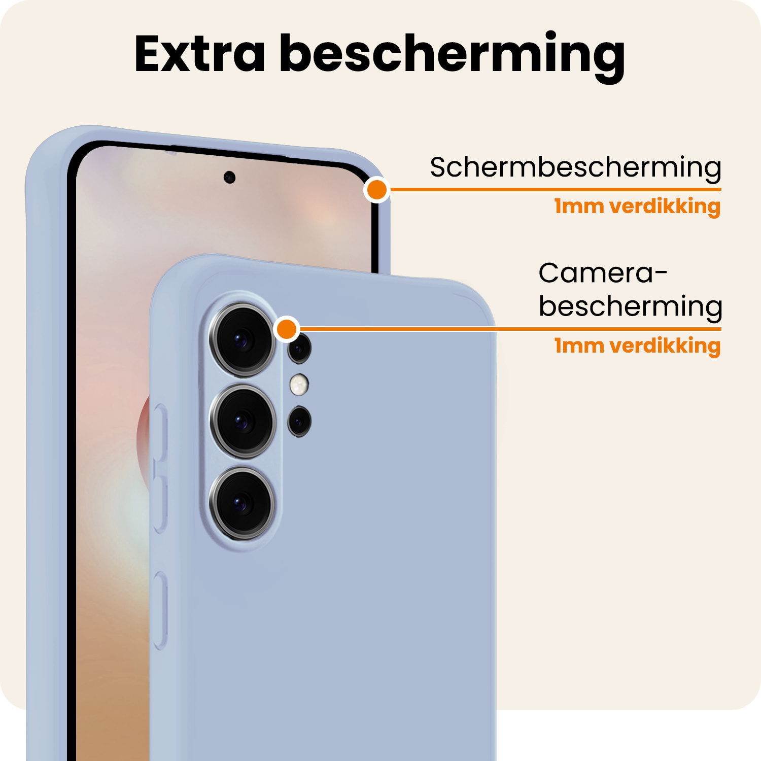 Nomfy Nomfy Samsung Galaxy S26 Ultra Hoesje Siliconen - Lichtblauw