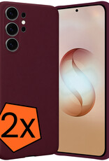 Nomfy Nomfy Samsung Galaxy S26 Ultra Hoesje Siliconen - Aubergine - 2 PACK