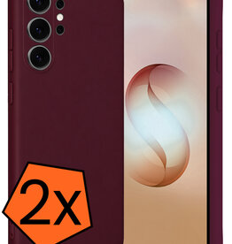 Nomfy Nomfy Samsung Galaxy S26 Ultra Hoesje Siliconen - Aubergine - 2 PACK