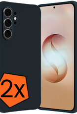 Nomfy Nomfy Samsung Galaxy S26 Ultra Hoesje Siliconen - Donkerblauw - 2 PACK