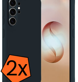 Nomfy Nomfy Samsung Galaxy S26 Ultra Hoesje Siliconen - Donkerblauw - 2 PACK