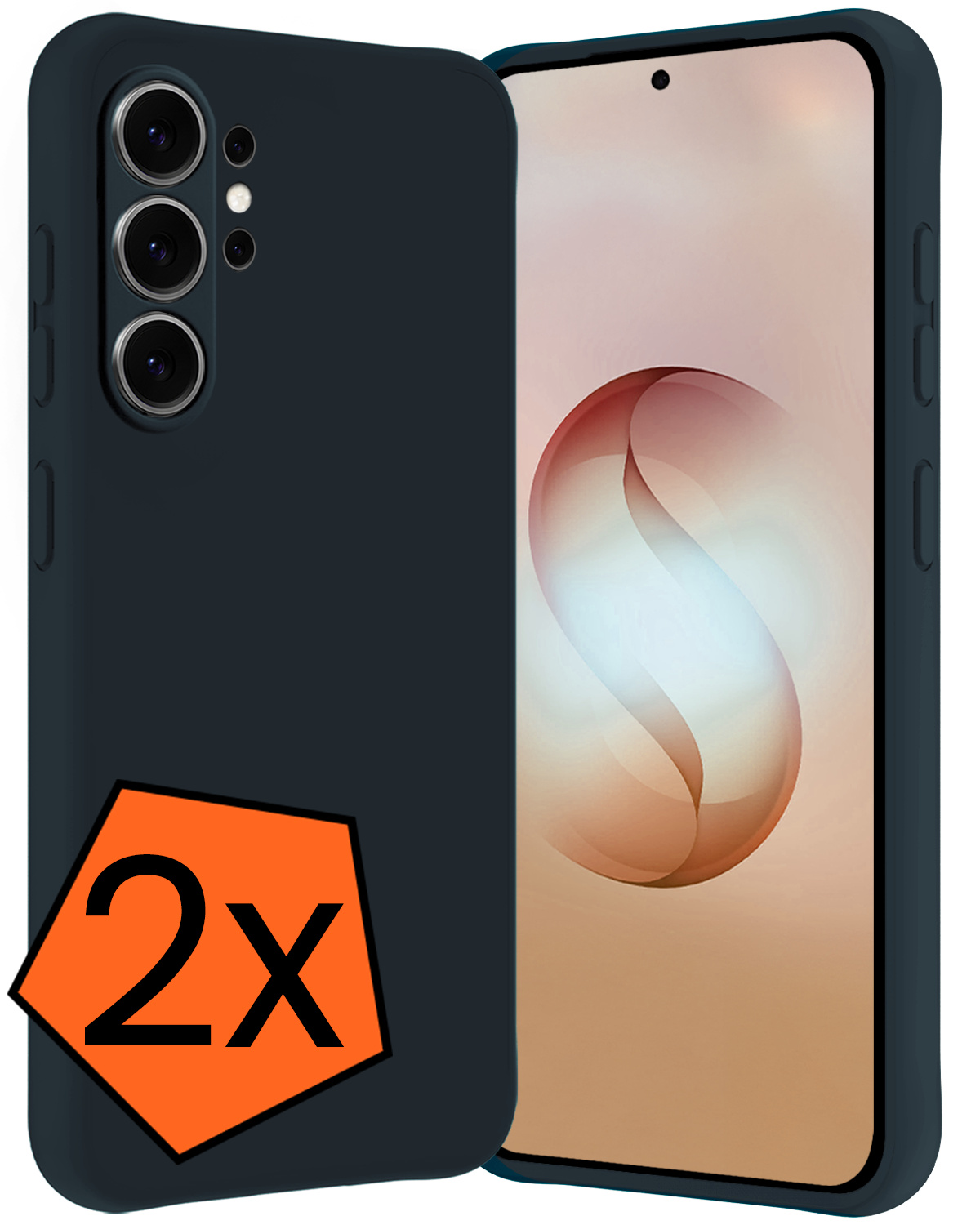 Nomfy Nomfy Samsung Galaxy S26 Ultra Hoesje Siliconen - Donkerblauw - 2 PACK