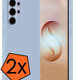 Nomfy Nomfy Samsung Galaxy S26 Ultra Hoesje Siliconen - Lichtblauw - 2 PACK