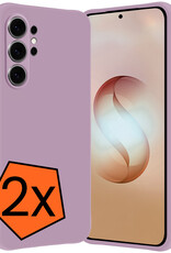 Nomfy Nomfy Samsung Galaxy S26 Ultra Hoesje Siliconen - Lila - 2 PACK