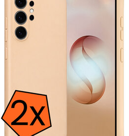 Nomfy Nomfy Samsung Galaxy S26 Ultra Hoesje Siliconen - Zand - 2 PACK