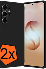 Nomfy Nomfy Samsung Galaxy S26 Ultra Hoesje Siliconen - Zwart - 2 PACK