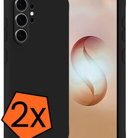 Nomfy Nomfy Samsung Galaxy S26 Ultra Hoesje Siliconen - Zwart - 2 PACK