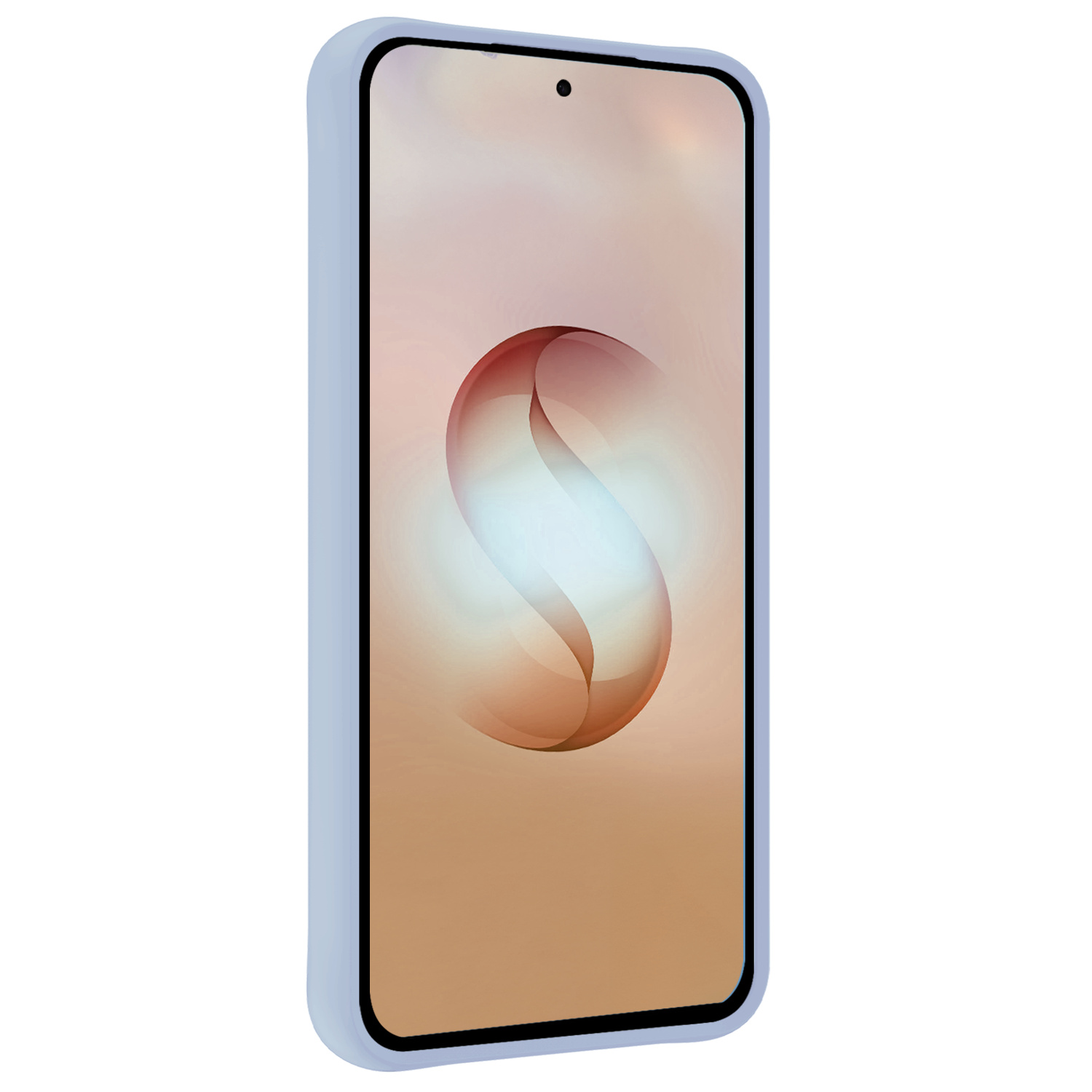 Nomfy Nomfy Samsung Galaxy S26 Ultra Hoesje Siliconen Met Screenprotector - Lichtblauw