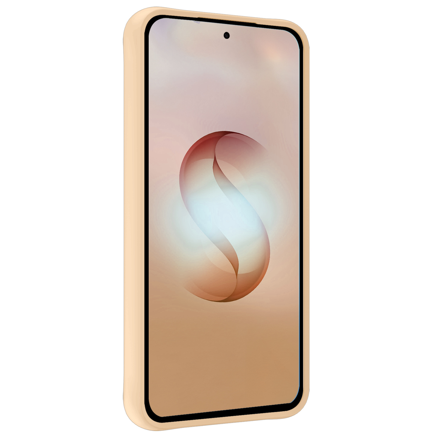 Nomfy Nomfy Samsung Galaxy S26 Ultra Hoesje Siliconen Met Screenprotector - Zand