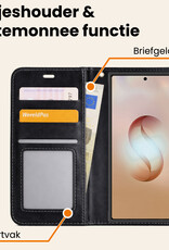 Nomfy Nomfy Samsung Galaxy S26 Ultra Hoesje Bookcase Met Screenprotector - Zwart