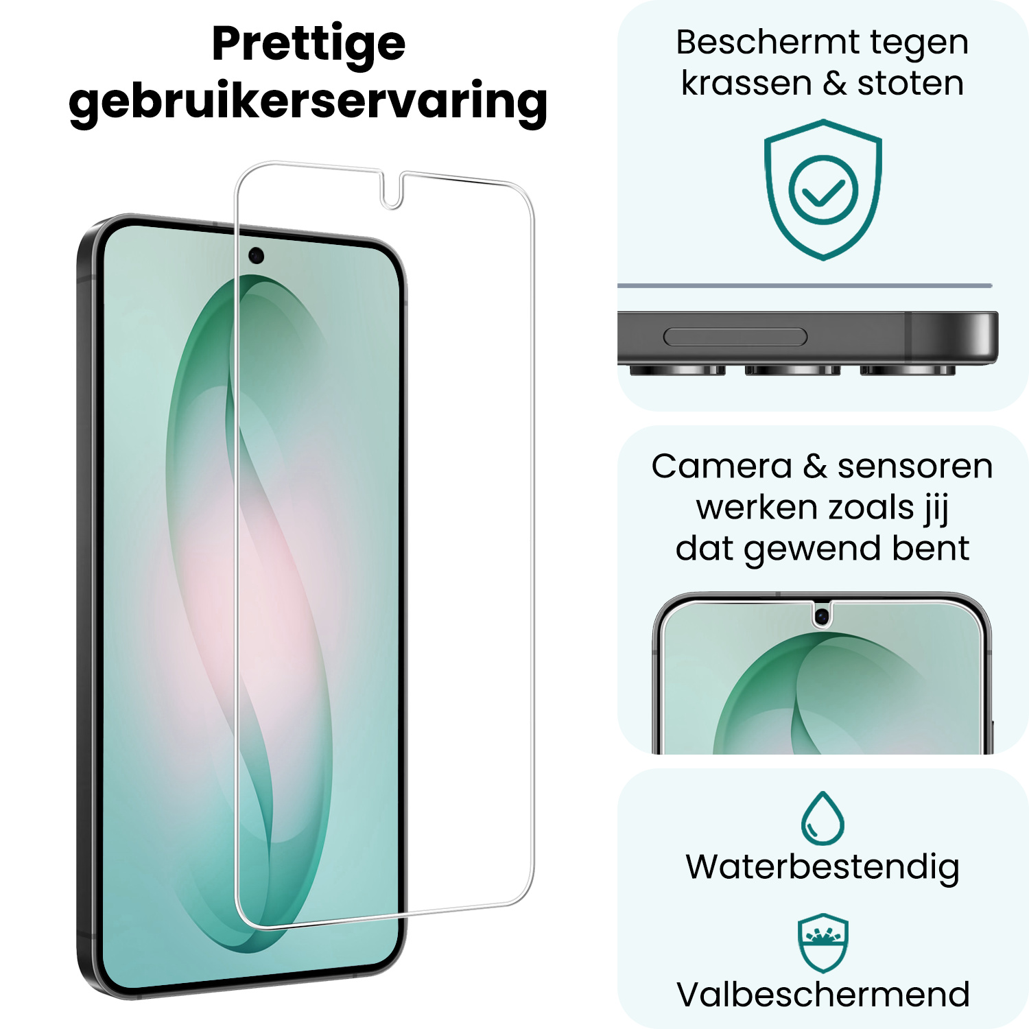 Forterra Forterra Samsung Galaxy S26 Screenprotector Glas - 3 PACK