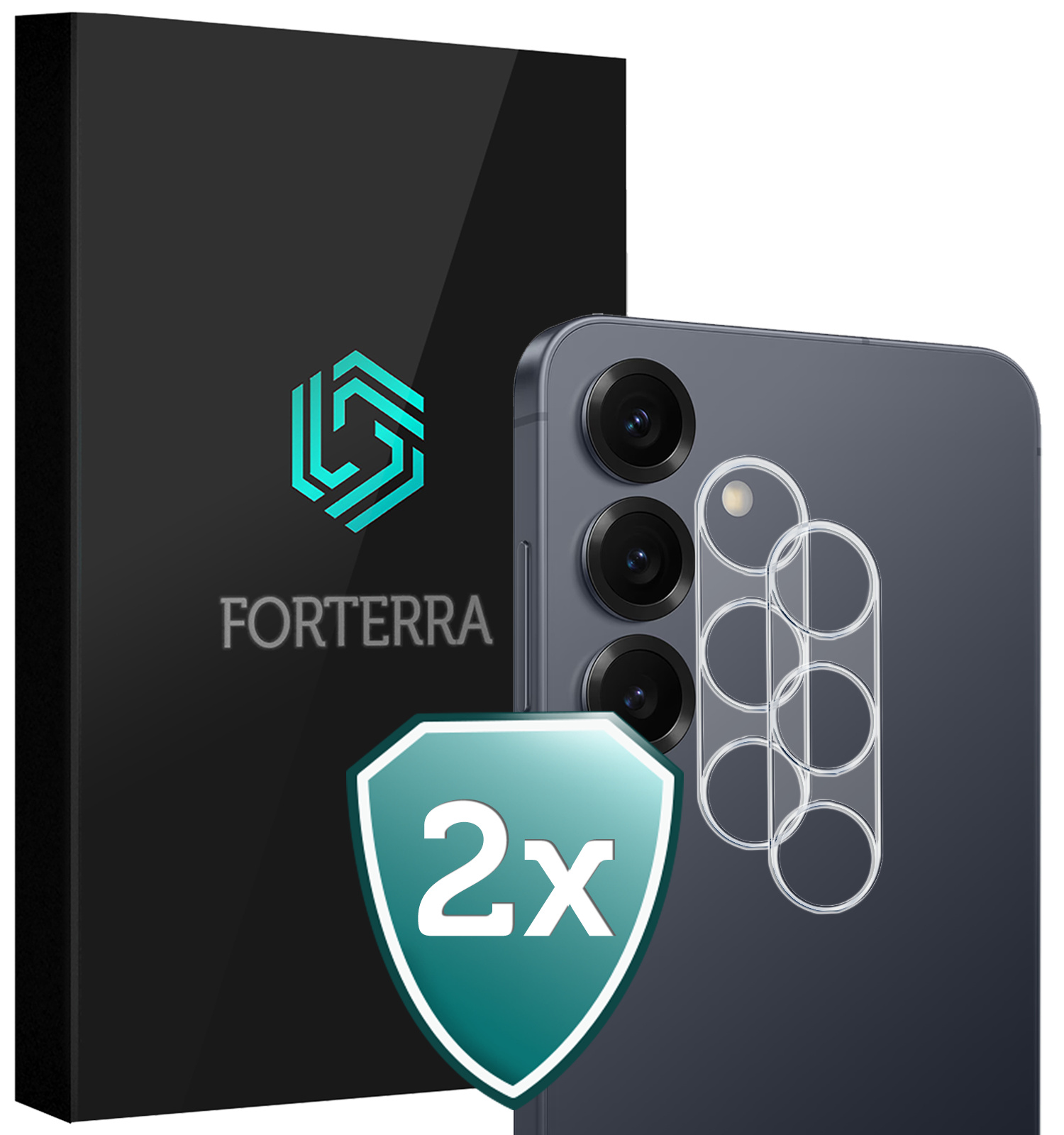 Forterra Forterra Samsung Galaxy S26 Camera Screenprotector - 2 PACK