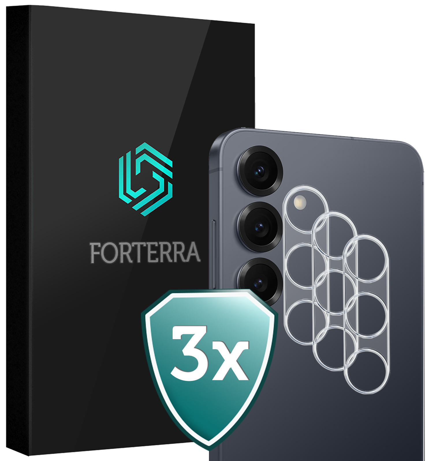 Forterra Forterra Samsung Galaxy S26 Camera Screenprotector - 3 PACK