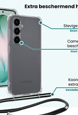 Forterra Forterra Samsung Galaxy S26 Hoesje Transparant Shockproof Met Zwart Koord