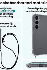 Forterra Forterra Samsung Galaxy S26 Hoesje Transparant Shockproof Met Zwart Koord