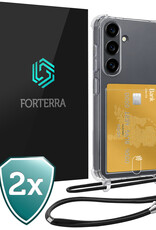Forterra Forterra Samsung Galaxy S26 Hoesje Pashouder met Koord - 2 PACK