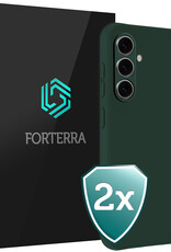Forterra Forterra Samsung Galaxy S26 Hoesje Siliconen - Donkergroen - 2 PACK