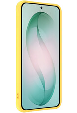 Forterra Forterra Samsung Galaxy S26 Hoesje Siliconen - Geel - 2 PACK