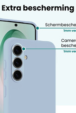 Forterra Forterra Samsung Galaxy S26 Hoesje Siliconen Met Screenprotector - Lichtblauw
