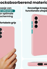 Forterra Forterra Samsung Galaxy S26 Hoesje Siliconen Met Screenprotector - Lichtroze