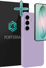Forterra Forterra Samsung Galaxy S26 Hoesje Siliconen Met Screenprotector - Lila