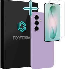 Forterra Forterra Samsung Galaxy S26 Hoesje Siliconen Met Screenprotector - Lila