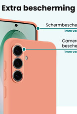 Forterra Forterra Samsung Galaxy S26 Hoesje Siliconen Met Screenprotector - Perzik