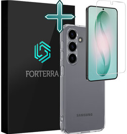 Forterra Forterra Samsung Galaxy S26 Hoesje Siliconen Met Screenprotector - Transparant