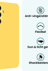 Forterra Forterra Samsung Galaxy S26 Hoesje Siliconen Met 2x Screenprotector - Geel