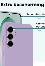 Forterra Forterra Samsung Galaxy S26 Hoesje Siliconen Met 2x Screenprotector - Lila