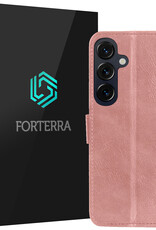 Forterra Forterra Samsung Galaxy S26 Hoesje Bookcase - Rose Goud