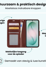 Forterra Forterra Samsung Galaxy S26 Hoesje Bookcase Met Screenprotector - Bruin