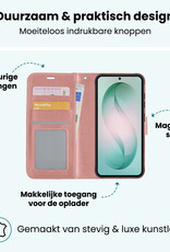 Forterra Forterra Samsung Galaxy S26 Hoesje Bookcase Met Screenprotector - Rose Goud