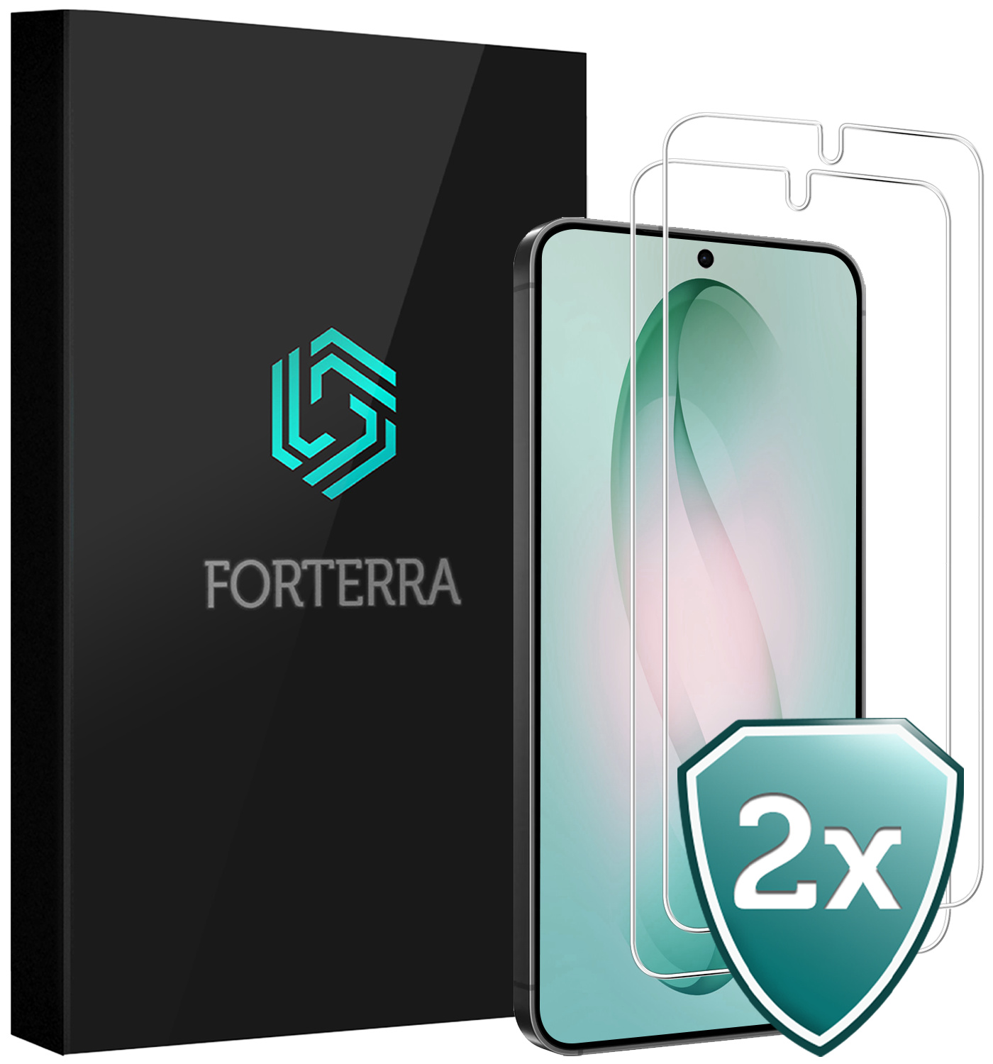 Forterra Forterra Samsung Galaxy S26 Plus Screenprotector Glas - 2 PACK
