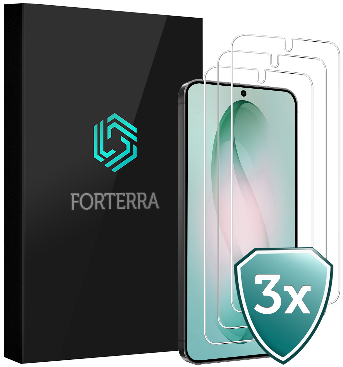 Forterra Forterra Samsung Galaxy S26 Plus Screenprotector Glas - 3 PACK