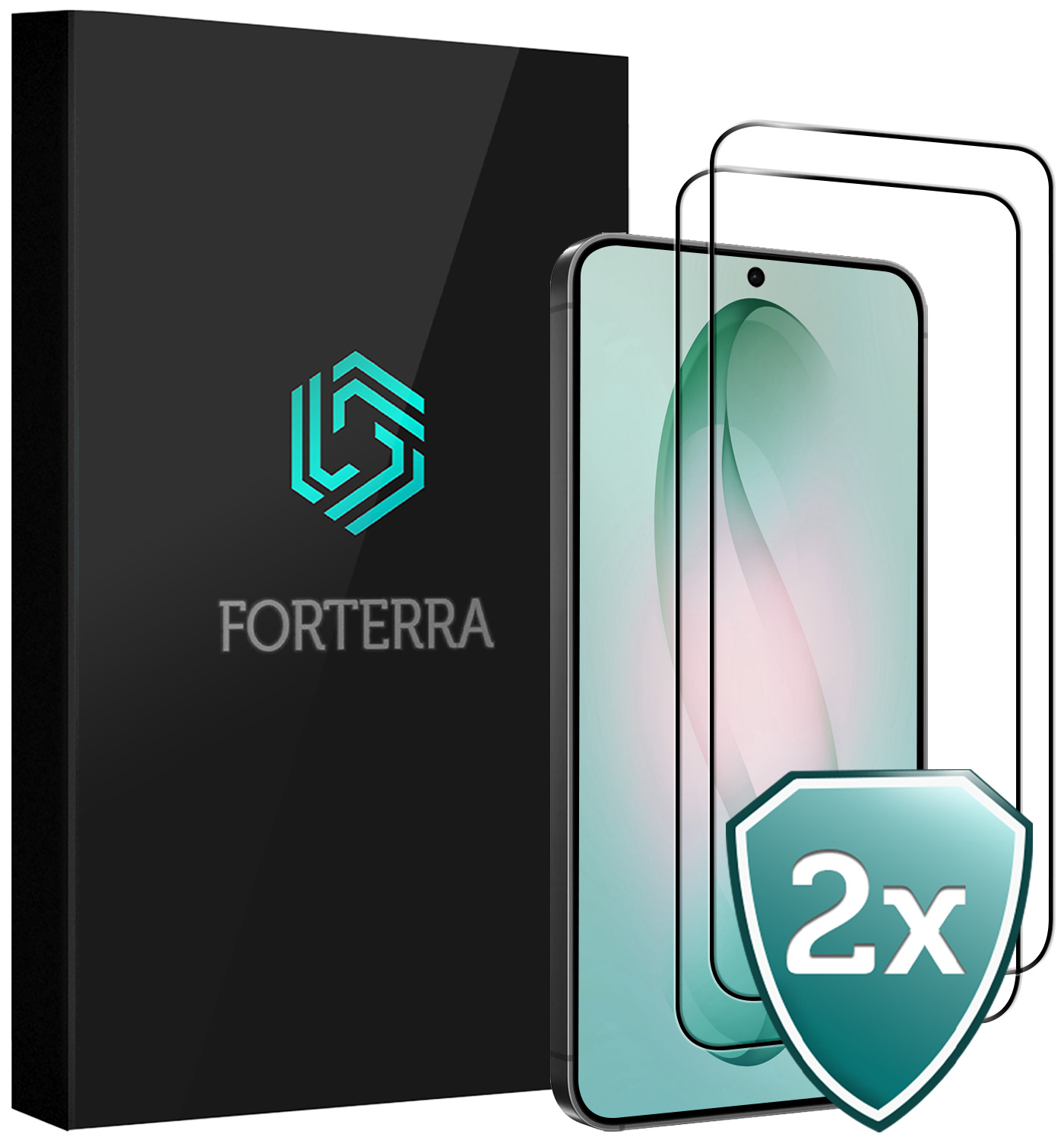 Forterra Forterra Samsung Galaxy S26 Plus Screenprotector Glas Full Cover - 2 PACK