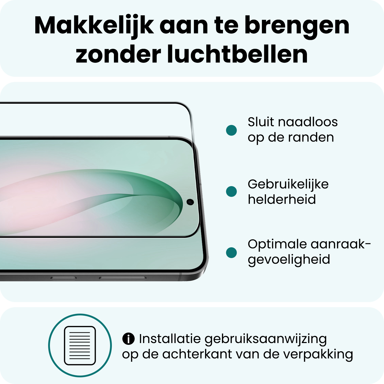Forterra Forterra Samsung Galaxy S26 Plus Screenprotector Glas Full Cover - 2 PACK