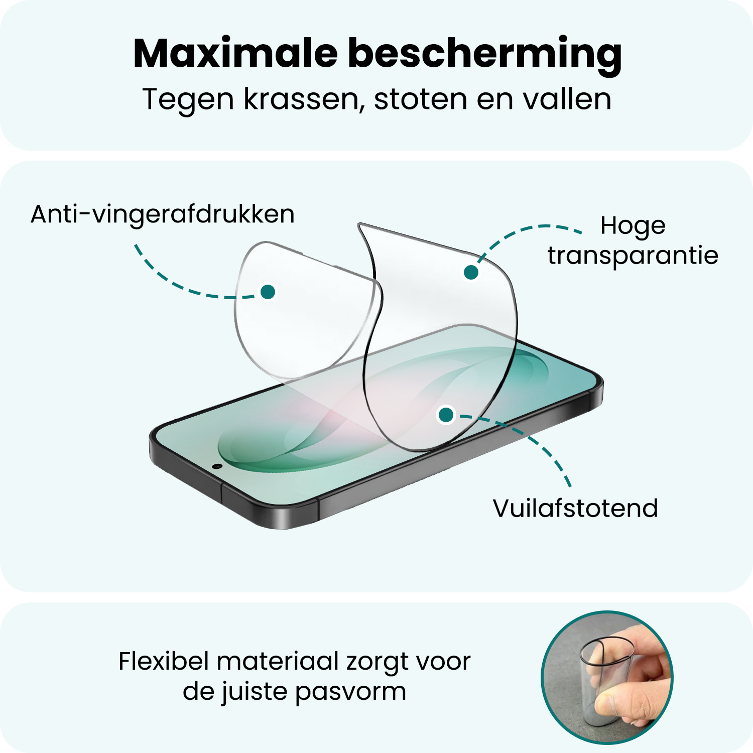 Forterra Forterra Samsung Galaxy S26 Plus Hybrid Screenprotector - 2 PACK