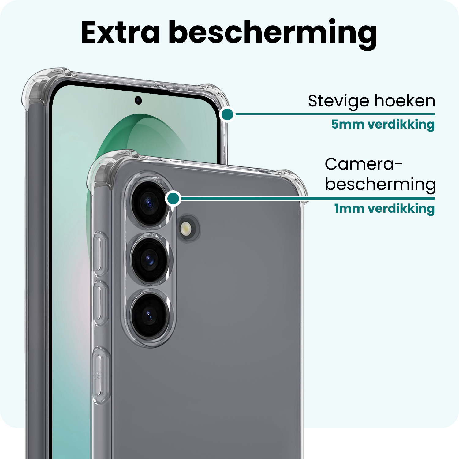 Forterra Forterra Samsung Galaxy S26 Plus Hoesje Shockproof - Transparant - 2 PACK