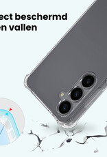 Forterra Forterra Samsung Galaxy S26 Plus Hoesje Transparant Shockproof Met Zwart Koord