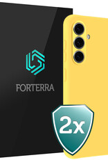 Forterra Forterra Samsung Galaxy S26 Plus Hoesje Siliconen - Geel - 2 PACK