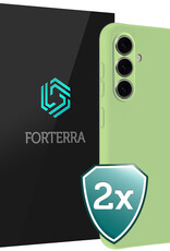 Forterra Forterra Samsung Galaxy S26 Plus Hoesje Siliconen - Groen - 2 PACK